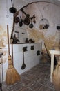 Cave house. Matera. Basilicata. Apulia. Italy Royalty Free Stock Photo