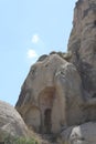 Cave house in Uchisar village, Cappadocia, Turkey. Goreme Open Air Museum