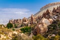 View of Zelve open air museum, Cappadocia, Turkey Royalty Free Stock Photo