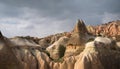 Cave houses and fairy chimneys rock near Goreme village