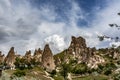 Cave houses in Goreme, Nevsehir, Capadoccia, Anatolia, Turkey, Asia