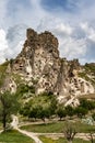 Cave houses in Goreme, Nevsehir, Capadoccia, Anatolia, Turkey, Asia