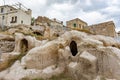 Cave houses in Goreme, Nevsehir, Capadoccia, Anatolia, Turkey, Asia