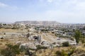 Cave houses and tourist hotels, eroded tuff chimneys at old town of Goreme, Cappadocia, Turkey Royalty Free Stock Photo