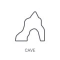 cave icon. Trendy cave logo concept on white background from Nat