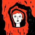 Cave Illustration: A Fauvism Art Style By Jean Jullien