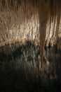 Cave interior with stalactites and stalagmites Royalty Free Stock Photo