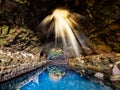 Cave Jameos del Agua, natural cave and pool Royalty Free Stock Photo