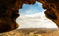 Cave Laas Geel rock interior near Hargeisa, Somalia Royalty Free Stock Photo