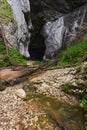 Cave in the limestone mountains