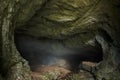 Cave in the limestone mountains