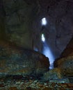 Cave in the limestone mountains