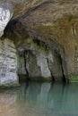 A cave at Lison river source Royalty Free Stock Photo