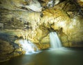 Cave of Misol Ha Waterfall Mexico Royalty Free Stock Photo