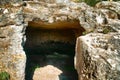 Cave-monastery, catacomb, crypt, sepulchre