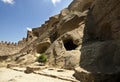 Cave Monastery David Garedji, ancient rock church complex in Kakheti ,Georgia, Europe Royalty Free Stock Photo