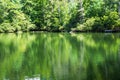 Cave Mountain Lake Reflections Royalty Free Stock Photo