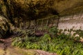 Cave with old wooden remnants in the Niah National Park, Malays Royalty Free Stock Photo