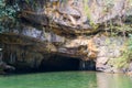 Cave opening as seen from within Royalty Free Stock Photo