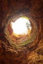 Cave opening Kamen Bryag Bulgaria Royalty Free Stock Photo