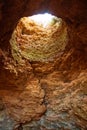 Cave opening Kamen Bryag Bulgaria Royalty Free Stock Photo