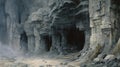 Cave Painting With Mythological Realism By Alan Lee