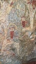 Cave paintings and petroglyphs Laas Geel near Hargeisa closeup Somalia Royalty Free Stock Photo
