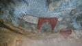 Cave paintings and petroglyphs Laas Geel near Hargeisa closeup Somalia