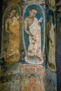 Cave 10: Paintings on Pillars. Buddha images in teaching attitude and lotus