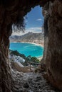 Cave passage to the beach