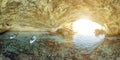 cave of Petit Sperone beach in Corsica