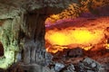 Discovery Sung sot cave -stalactite cave in Ha Long Viet Nam Royalty Free Stock Photo