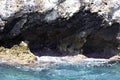 A cave in a rock in Alanya Turkey