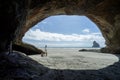 The CaveÂ´s Mouth view to an empty beach