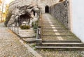 Cave of the Sacred Mount Calvary of Domodossola, is a Roman Catholic sanctuary on the Mattarella Hill, Italy Royalty Free Stock Photo