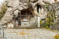 Cave of the Sacred Mount Calvary of Domodossola, is a Roman Catholic sanctuary on the Mattarella Hill, Italy Royalty Free Stock Photo