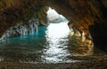 Cave with sea waterv (Greece, Kefalonia).