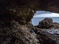 cave and the sea