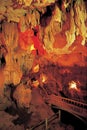 Cave stalactites and formations Royalty Free Stock Photo