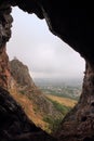 The cave on Sulayman-Too mountain in Osh city, Kyrgyzstan Royalty Free Stock Photo