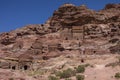 Cave tombs in Jebel Madbah mountain. Petra