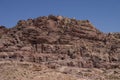 Cave tombs in Jebel Madbah mountain. Petra