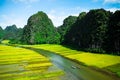 Cave tourist boats in Tam Coc, Ninh Binh, Vietnam