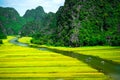 Cave tourist boats in Tam Coc, Ninh Binh, Vietnam