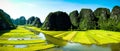 Cave tourist boats in Tam Coc, Ninh Binh, Vietnam