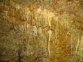 Cave types. Marble cave in The Crimea. Royalty Free Stock Photo