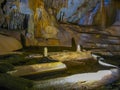 Cave types. Marble cave in The Crimea. Royalty Free Stock Photo