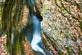 Cave waterfall at Watkins Glen state park Royalty Free Stock Photo