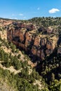 Cave of the winds road canyon views Royalty Free Stock Photo