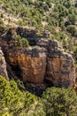 Cave of the winds road canyon views Royalty Free Stock Photo